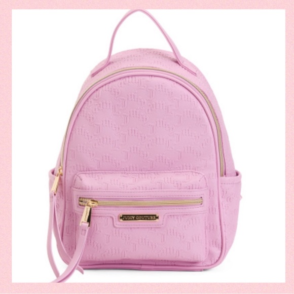 JUICY COUTURE Rosie Pink Mini Logo Backpack BESTSELLER Fondant Pink - Picture 1 of 10